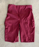 Lululemon Fast and Free High-Rise Short 8 Nulux Burgundy Red Size 4 W7BQSS Photo 0
