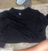 Lululemon Long Sleeve Loose Crop Top black Photo 0