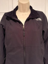 The North Face Jacket Women Small Black Soft Shell Fleece Lined Outdoor Photo 0