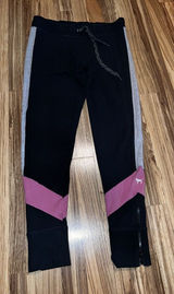 Victoria's Secret Pink Love Colorblock Zip‎ Ankles Campus Yoga Legging M Medium Photo 0