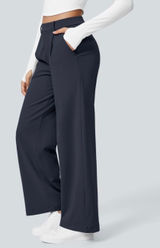 NWT Halara Flex™ DayStretch High Waisted Pocket Straight Leg Work Pants Photo 0