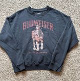 American Eagle Budweiser Sweatshirt Holiday Photo 0