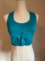 Champion Teal Scoop-Neck Racerback Sports Bra Photo 0