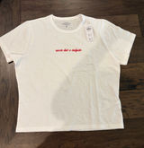 New With Tags Abercrombie Embroidered Skimming Tee Sz M Photo 0