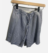 James Perse Shorts Womens 1 Blue French Terry Raw Hem Loungewear Casual Athleisu Photo 0
