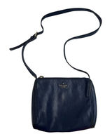 Kate Spade Lombard Street Cayli Crossbody Bag Navy Pebbled‎ Leather Purse READ Photo 0