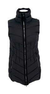 Athleta Inlet Down Puffer Vest Long Black Athleisure Urban Casual Size Small Photo 0