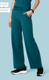 Mandala’s high waisted wide leg scrub pants Photo 0
