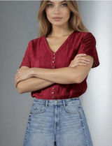 Women's Red and Burgundy Dress Photo 0