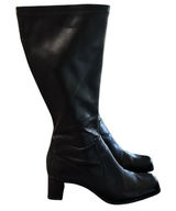 Mootsie Tootsie Boots Women's Size 8M Mid Calf Square Toe Block Heel Side‎ Zip Photo 0