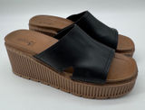 Y2K‎ Chunky Platform Slide Sandals 10 Rouge Helium Wedge Summer Festival Granola Photo 0