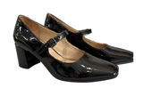 Naturalizer Warner-Mj Black Patent Mary Jane Block Heel Pumps Square Toe 9M Photo 0
