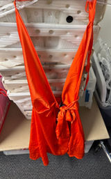 Prettylittlething satin halter wrap dress us 2 // 080969 Photo 0