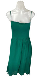 Reformation Rosehip Green Sleeveless Cami Camisole Fit & Flare Tank Dress Size S Photo 0