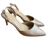 Cynthia Rowley Petula Nude Pointed Toe Slingback Heel Pumps 3.5" size 8.5 Photo 0