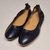 J. Crew Lizzie Leather Ballet Flats Black Women’s‎ Size 8.5 Photo 0
