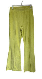 Aerie Yellow Velvet Flare Lounge‎ Pants Y2K Retro Wide Leg Sz S Photo 0