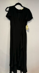 Altar’d State long black vneck dress Photo 0
