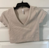 Zenana Outfitters Top Crop Ribbed Photo 0
