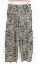 Forever 21 Cargo Pants Womens L Camo Green Utility Pockets Excellent Photo 0