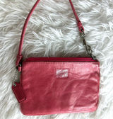 COACH Limited Edition Poppy Pink Wristlet Photo 0
