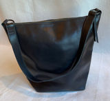 Fashionable Local and Global Sturdy Black Leather Shoulder Bag Purse Photo 0