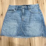 Hollister High Rise Mini Skirt Jean Denim Women’s 25 Photo 0