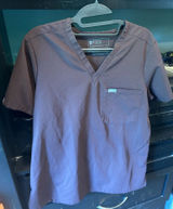 Brown FIGS Scrubs Set Photo 0