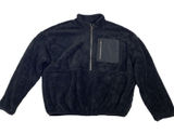 Elodie Jacket‎ Women's Size Large Black Thick Pile Sherpa Fleece 1/2 Zip Sweater Photo 0