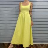 Pink Diamond America V-Waist Denim Dress Photo 0