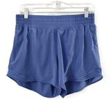 Womens Wild Indigo Hotty Hot High Rise Lined Athletic Shorts Size 8 Photo 0