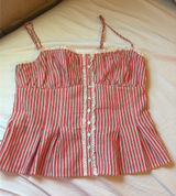 Rumored South Moon Under Red Stripe Top Size M Photo 0
