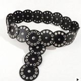 Black leather belt Photo 0
