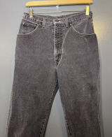 Vintage Lands' End Jeans Womens 10 Gray High Rise Straight Denim Made In USA Photo 0