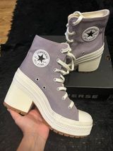 CONVERSE Chuck 70 de luxe hi top purple platform shoes sneakers women’s 7.5 new Photo 0