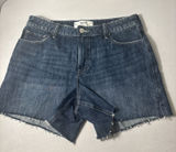 Hollister Women High Rise 5" Relaxed Cut‎ Off Blue Denim Jean Shorts Size 12 W31 Photo 0