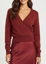 NWT‎ Madewell Women Wrap Sweater Scarlet Knit Long Sleeve V Neck Merino Wool S Photo 0