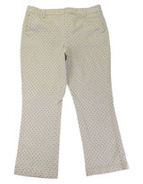 J.Crew‎ Womens Polka Dot Straight Leg Pants Ivory Navy Blue Size 31 F4451 Photo 0
