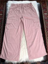 Halara Pink High Waisted Wide Leg Cargo Pants NWOT XL Reg Photo 0