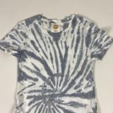 Daily‎ Practice T-Shirt Dress Womens XS Blue Tie Dye Cotton Side Slit Casual Photo 0