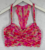 PINK Victoria's Secret Lace‎ Bralette Womens Medium Neon Pink Racerback 36007169 Photo 0