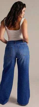 NWT We The Free CRVY Graceland Low Rise Straight Jeans Country‎ Blue Size 25 Photo 0