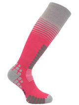 Eurosock Ski Zone 1112 Medium Weight‎ Ski Socks Pink Grey Made in Italy Womens M Photo 0