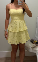 Yellow Mini Dress Photo 0