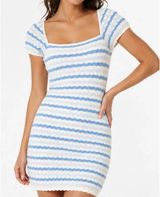Blue Striped Hollister Knit Dress Photo 0