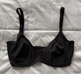 Skims Fits Everybody Unlined Underwire Bra‎ Onyx Black Womens 34DD Luxury Photo 0