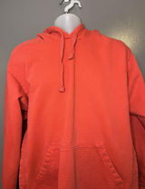 FP Movement Hoodie Tunic Womens M/L Orange Terry Side Slit Kangaroo Pocket Photo 0