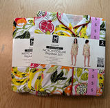 New Women’s 2Pc Member's Mark Shirt & Shorts Fruit Print Pajamas Set Small 4/6 Photo 0