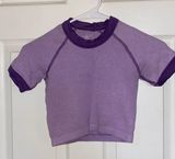 Cropped Purple Shirt Photo 0