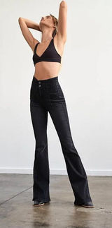 We The Free Onyx Jayde Flare Jeans Size 28 US $98 Photo 0